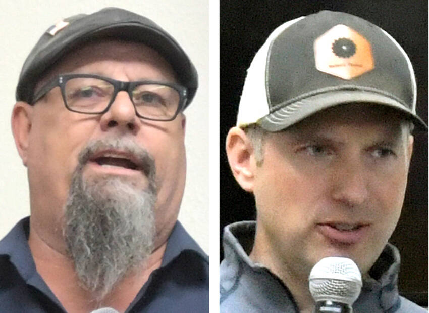 Candidates for Washington State Seventh District Repressentative Paul Rocky Dean and Hunter Abell. <em>Gary DeVon/staff photos </em>