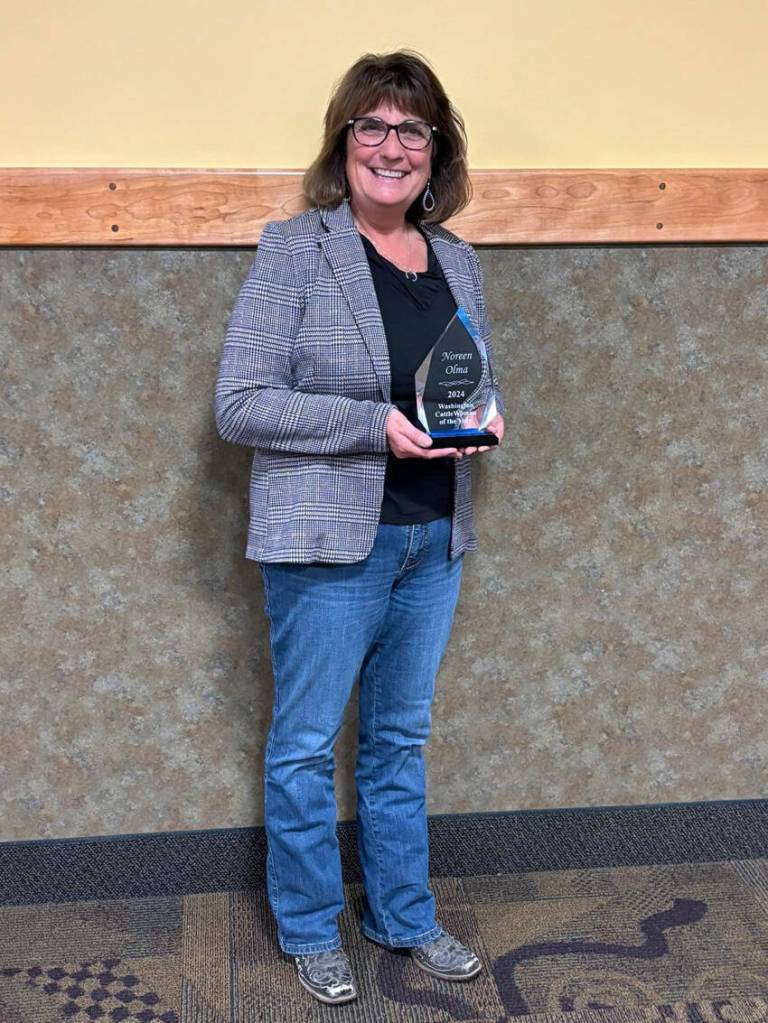 Noreen Olma, a member of the Okanogan County Cattlewomen ,has been named the 2024 recipient of the Washington State Cattlewoman of the Year award. We are beyond lucky to have her as one of our members. Thank you for all you do, said the Okanogan County Cattlewomen. <em>Okanogan County Cattlewomen/submitted photo</em>