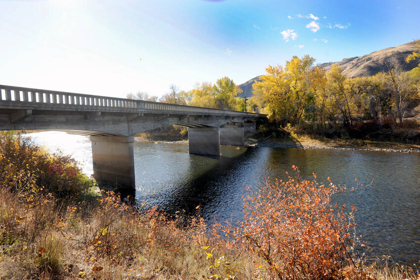 Okanogan Countys 12th Street Bridge crosses the Similkameen River connecting Oroville with County Hwy. 7. In recent months, an illegal homeless encampment was established there. The county sheriffs office and public works cleaned it up while they could still gain access to it before the snow falls. The county wanted it removed so that when spring run off comes the encampment isnt washed away down river. Gary DeVon/staff photo