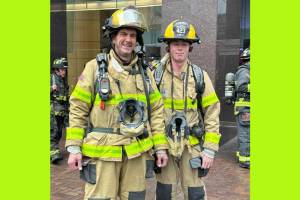 Local firefighters, along with firefighters from across the nation, are preparing to lace up their boots and don their gear for the 2025 Leukemia and Lymphoma Society (LLS) Firefighter Climb, set to take place on March 9. Submitted photo