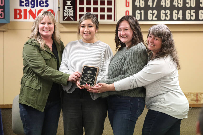 The 4th Street Salon was named Business of the Year by the Tonasket Chamber of Commerce at their annual banquet and awards ceremony Jan. 18. Laura Knowlton/staff photo