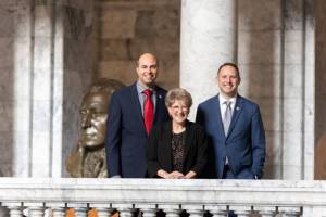 Seventh District Legislative members Senator Shelly Short, Representative Hunter Abell and Representative Andrew Engell at the Capital on Jan. 16, 2025. Legislative Support Services photo