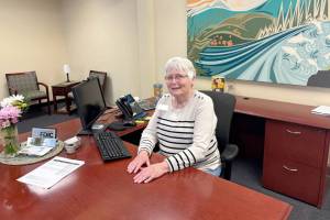 Gary De Von/staff photoHelen Casey is retiring after 54 years in the banking industry. A special party will be held for her on Friday, April 4 at the Oroville branch of Umpqua Bank. Gary De Von/staff photo