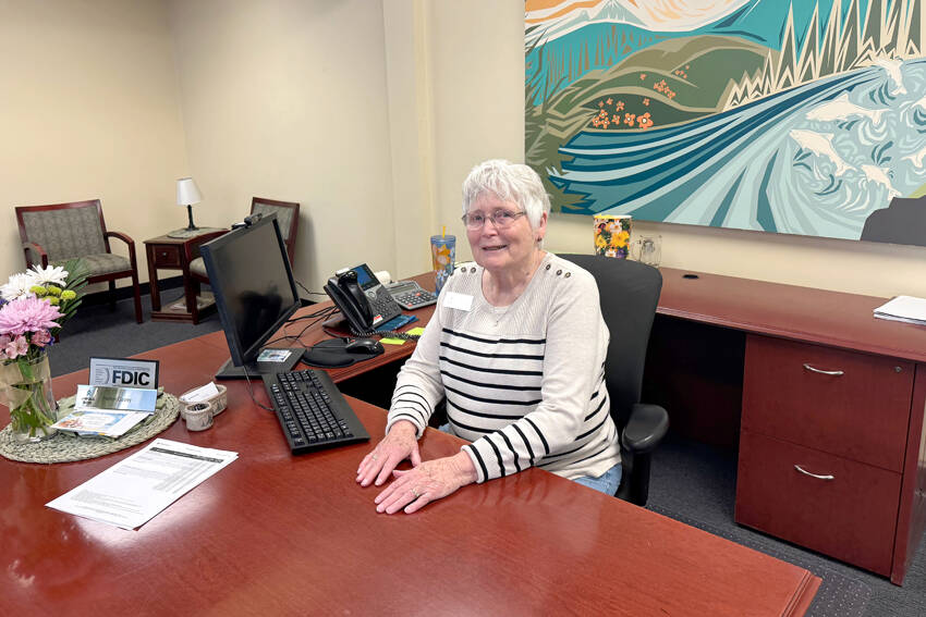 Gary De Von/staff photoHelen Casey is retiring after 54 years in the banking industry. A special party will be held for her on Friday, April 4 at the Oroville branch of Umpqua Bank. Gary De Von/staff photo