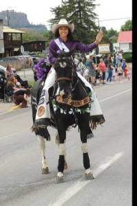 Miss Tonasket Rodeo 2025 Izzabel Cruz in the May Festival Parade. Gary De Von/staff photo