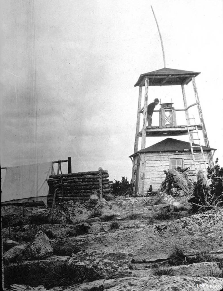 Mt. Bonaparte Fire Lookout in 1914.