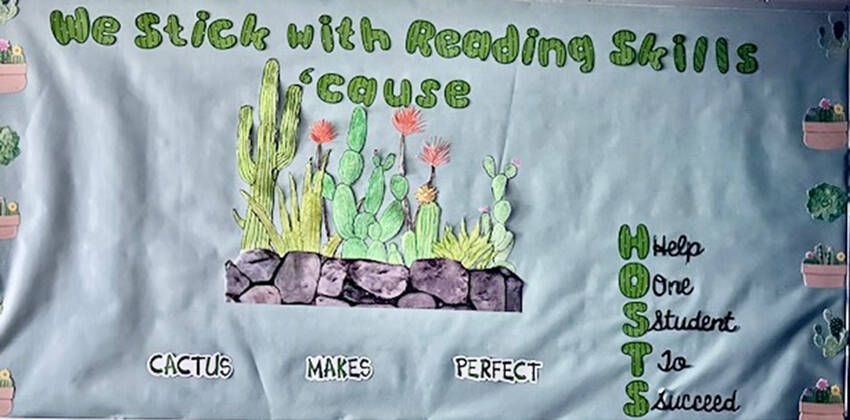 The HOSTS theme this year is “We STICK with our reading skills, ‘cause CACTUS MAKES PERFECT!”  Submitted photo