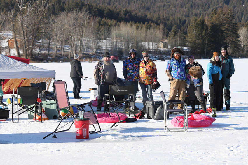 Andy Gasho and his show-stopping crew won the best shanty award, featuring a Hawaiian-themed setup, with fishermen in Hawaiian shirts. Laura Knowlton/staff photo