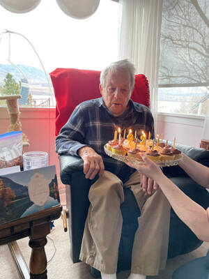 Long-time Oroville resident, Bill Godwin, turns 92. His family celebrated their father on Valentines Day and reminisced over a lifetime of memories. Submitted photo